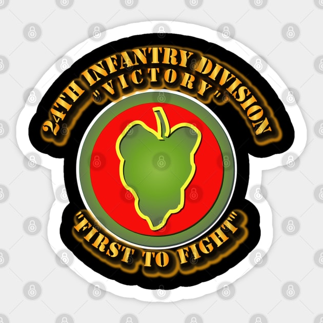 24th Infantry Division Sticker by twix123844